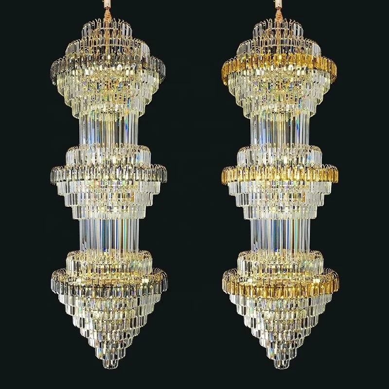 Special Designer Hollow Many Color Modern Style for Living Room Large Hotel Big villa Crystal Chandelier Lighting Crystal Lights