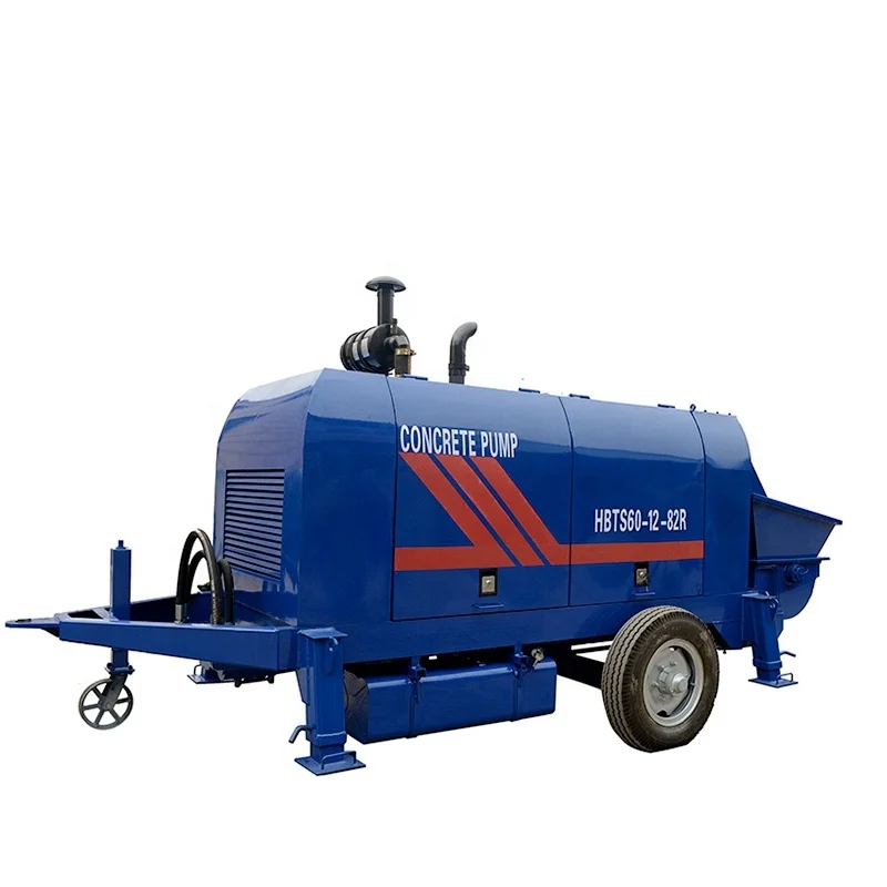 Concrete machine beton pump trailer mobile 40m3 60m3 concrete pump for bridge construction hydraulic pouring pump for concrete