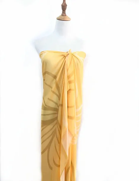 China manufacturer custom printed 100% Rayon beach dress floral pareo sarong