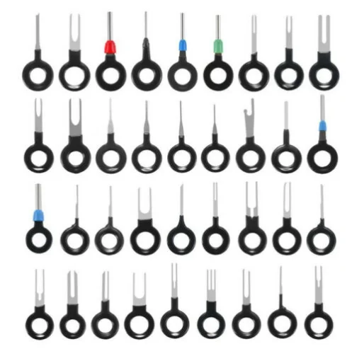 Инструмент для удаления клемм, 36 шт., обжимной соединитель для электрической проводки, набор для извлечения контактов, ручные инструменты для ремонта клемм автомобилей