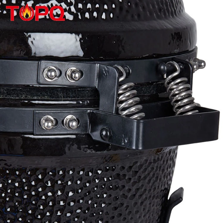 Super Mini 13 Inch BBQ Grill, Ceramic Charcoal Kamado, Tabletop Barbecue Grills