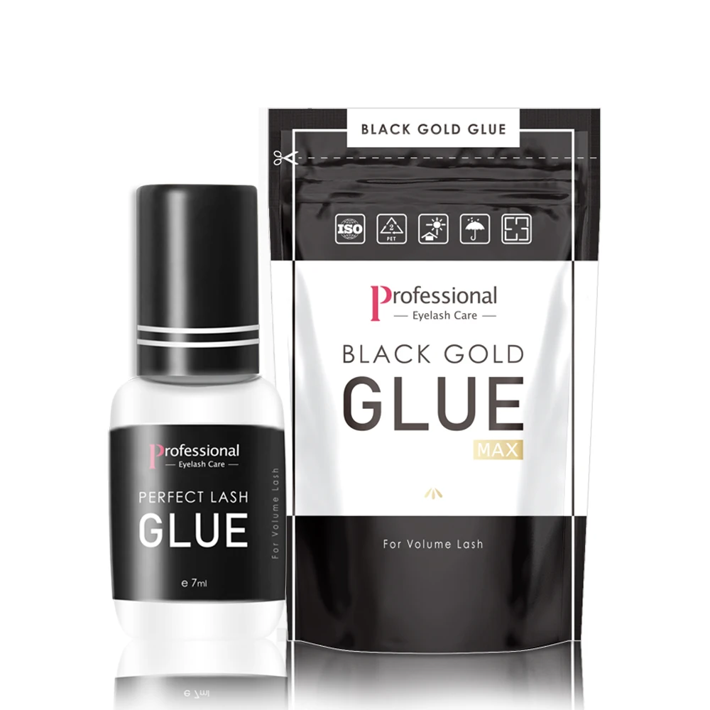 Extra Powerful Eyelash Extension Glue Lyon Lash 5ml Performance Glue 1-2 S Dry Time 6-8 Weeks Retention Black Adhesive Supplier