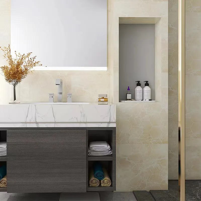 Peel And Stick Marble Wall Sticker Self-Adhesive Marble Wallpaper for Home Furniture Decorative Peel Stick