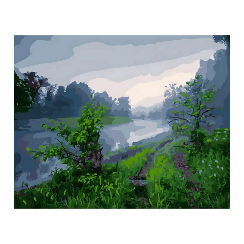 Natural Scenery Beauty Flowers DIY Painting Wall Picture Frame 3D Oil Painting On Canvas