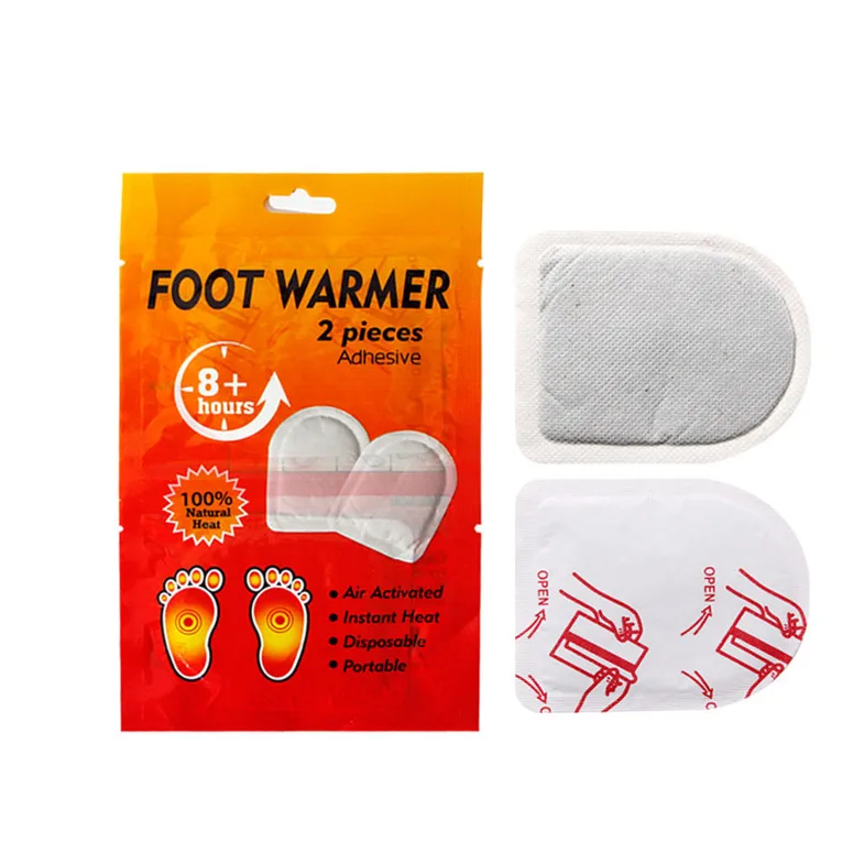 8-10 Hours of Heat Foot Warmers Patch Disposable Foot Pads Adhesive Heat Patch for Cold Weather