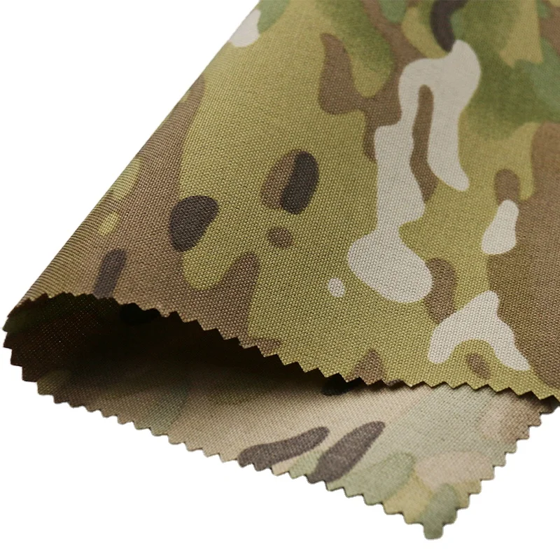 Waterproof 100% nylon PU coating camo multicam tropic 500D Cordura fabric