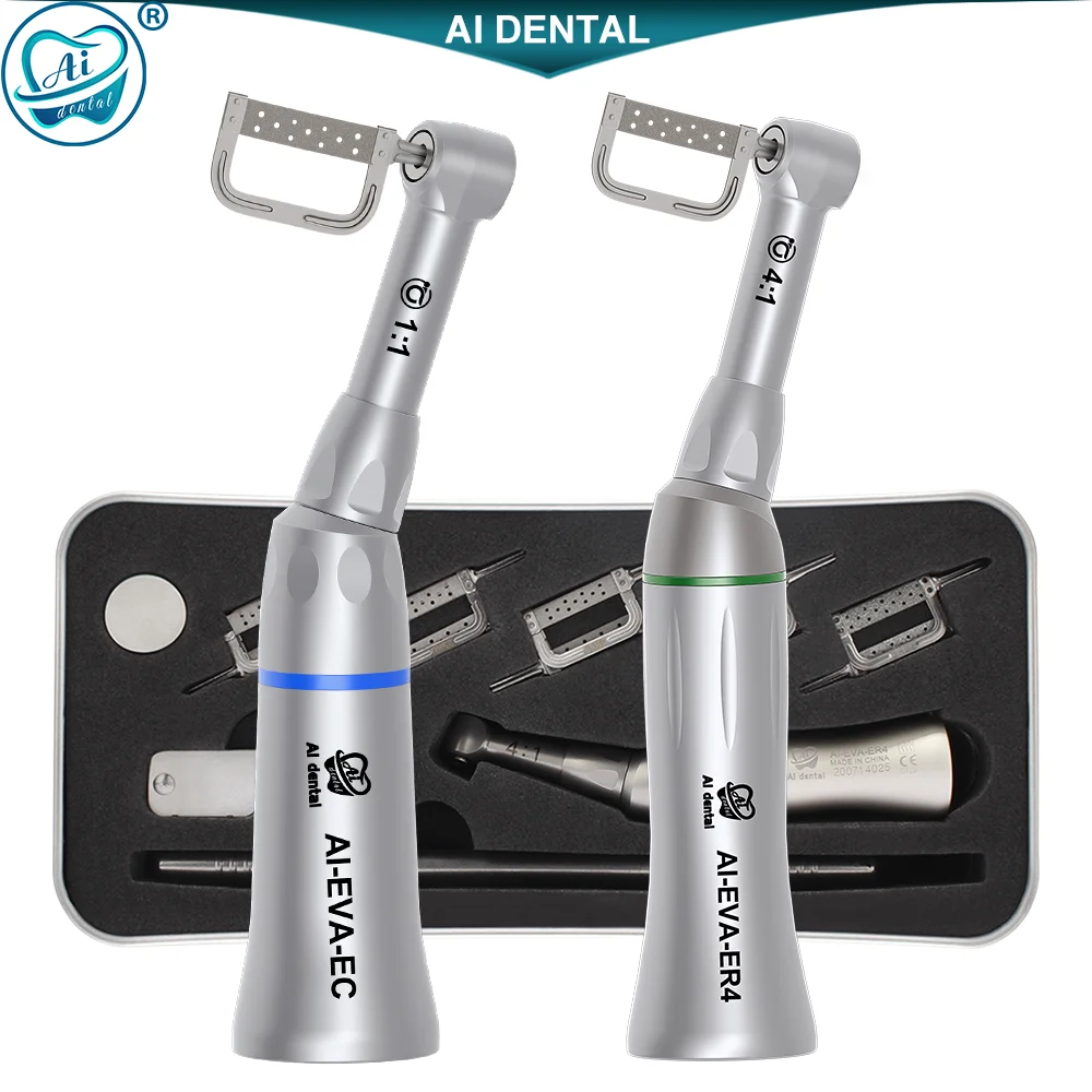 AI-EVA-ERS/ECS Dental Vertical Reciprocating 4:1 /1:1 Contra Angle Handpiece Orthodontic Consumables Products Kit with Eva tips