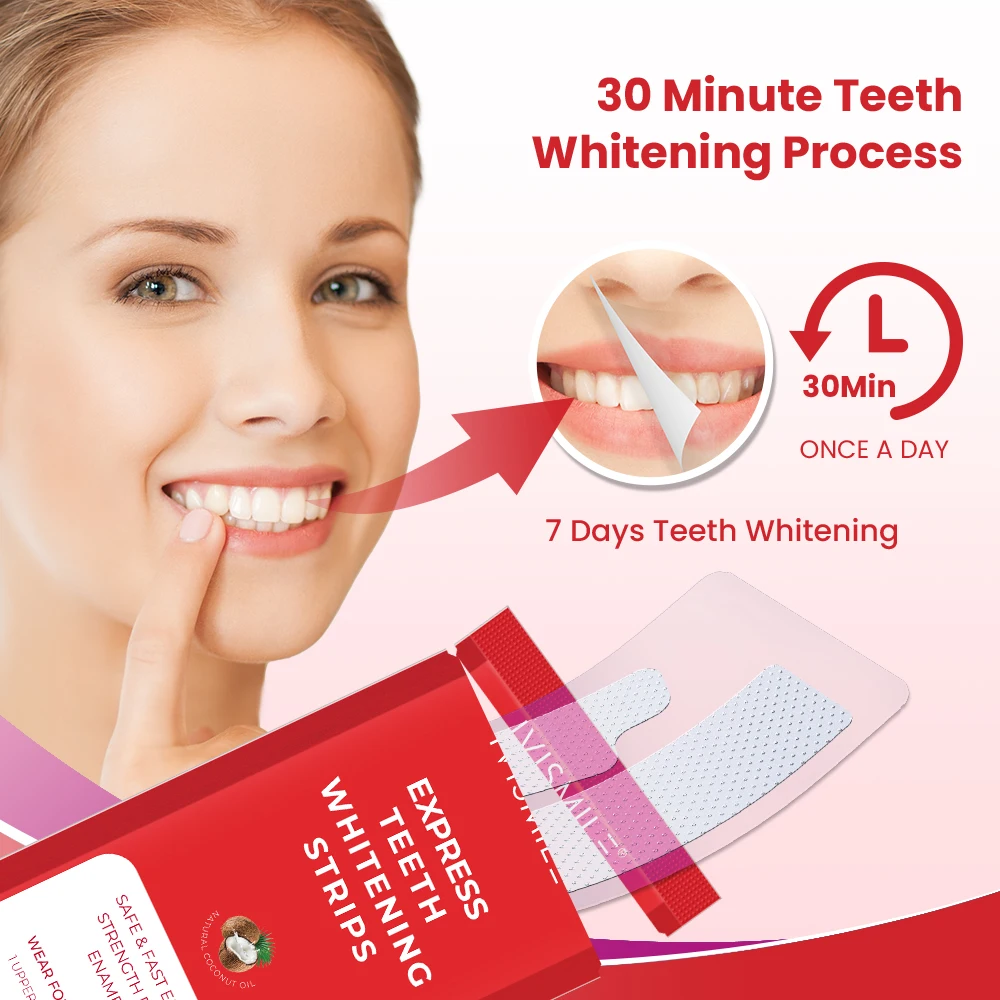 Custom Private Logo Whitening Teeth Strips Peroxid Strips With 6%hp