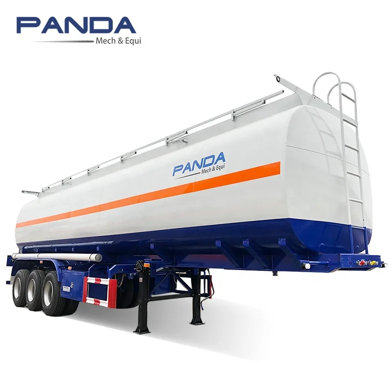Panda Brand 2-3 axles Liquid Type Ship Heavy Fuel Oil Storage Tank Truck Semi Trailer with Pump for Sale