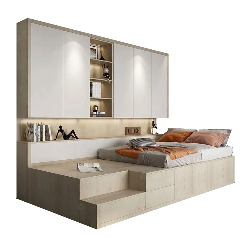 SUOFEIYA High Quality Saving Space Customized Cabinet Mult-Functional Tatami Storage Bed Cabinet