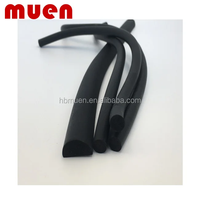 Factory direct EPDM flame retardant solid rubber strip/customized EPDM rubber seal strip