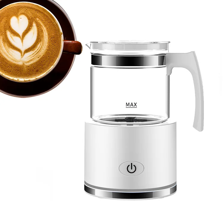 Glass Electric Magnetic Suspension, Intelligent Automatic Cold And Heated Detachable Italian Coffee Milk Frother Machine/