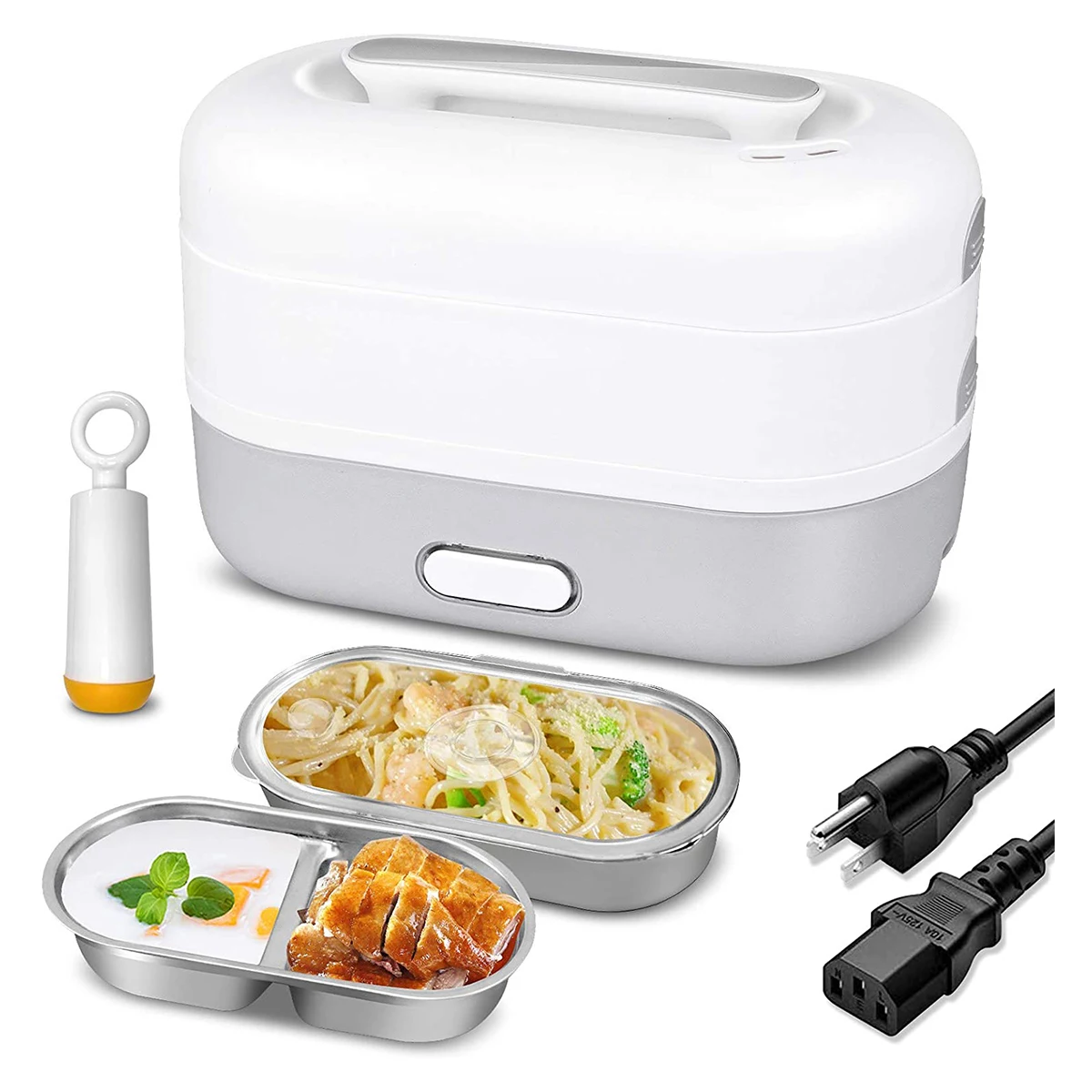 Electric Lunch Box Car Home Multifunction Portable Food Warmer 304 Stainless Steel Rice Cooker