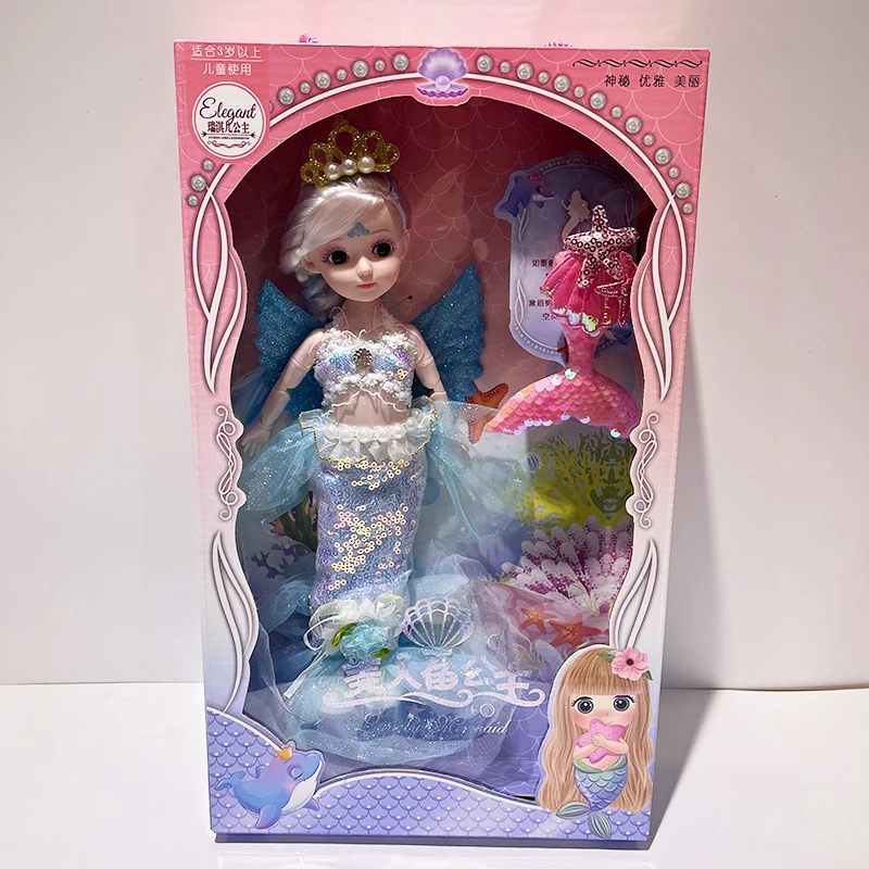 30cm cheap price popular style plastic factory doll colored baby girl doll children bjd doll