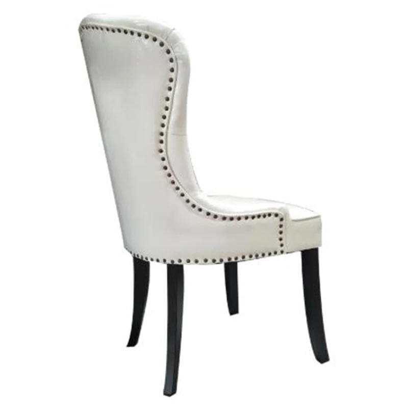  Hendry Factory Luxury Leather/Fabric casino chaise cadeira sedie sillas Dining Chair With Backrest Restaurant Solid