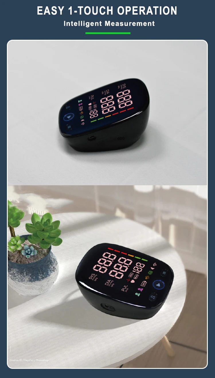 Finicare Hot Sell In America Fully Automatic LED Upper Arm Digital Blood Pressure Machine Price