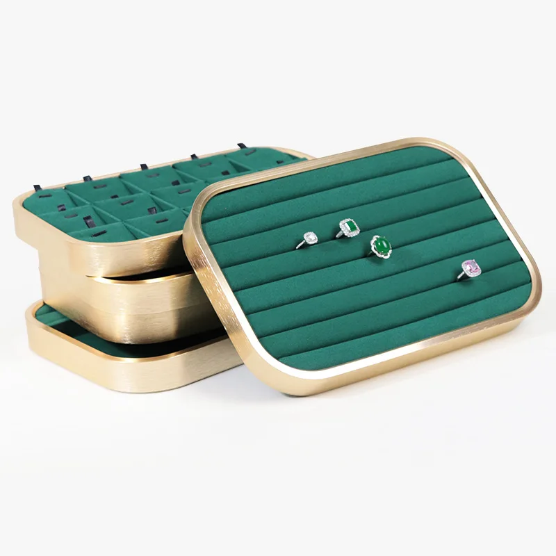 Jewelry Display Stackable Exquisite Jewellery Storage Holder Ring Earrings Necklace Organizer Plate