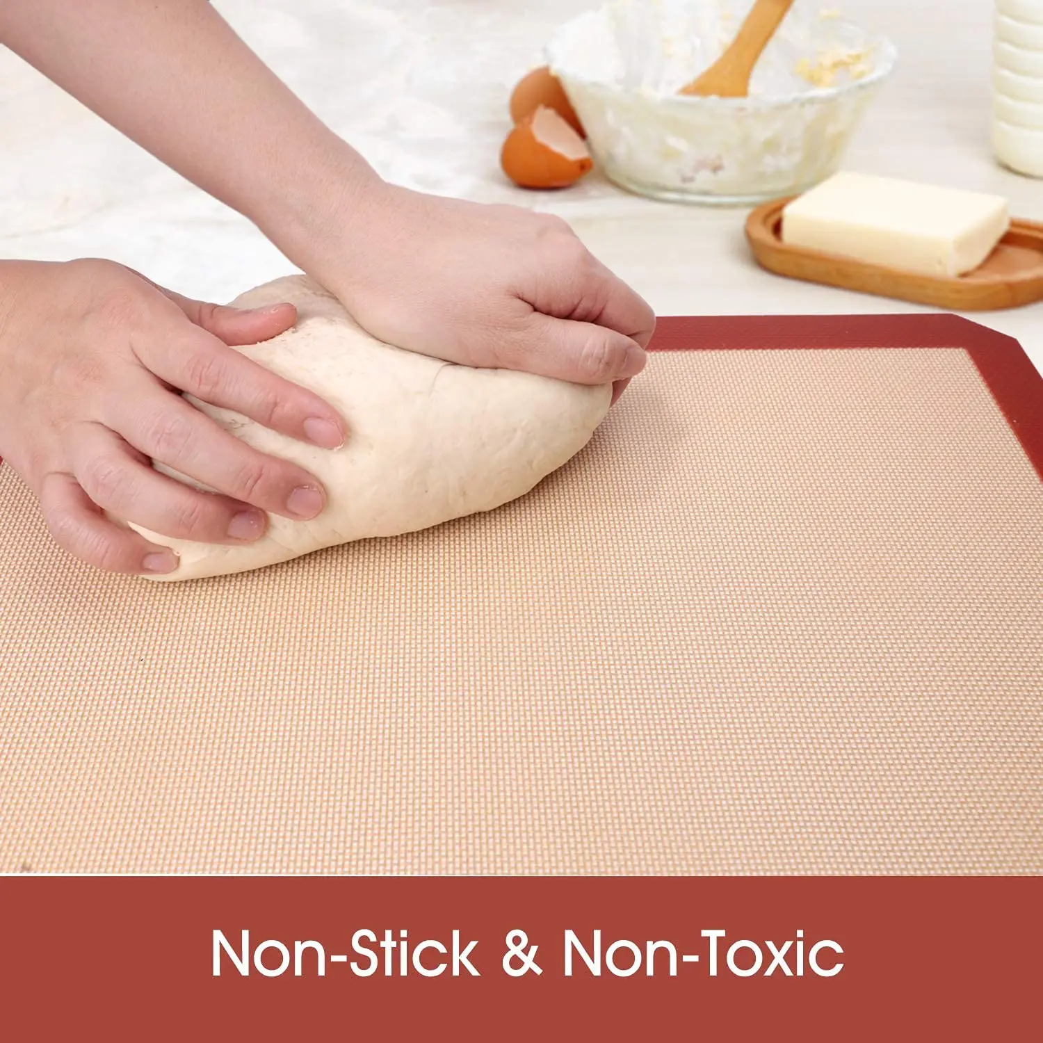 Manufacturer 29.5*42cm professional food safe grade heat resistant non stick silicone baking mat