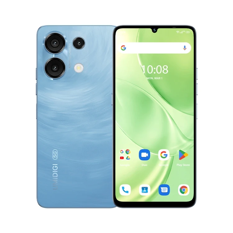 Promotion UMIDIGI G9 5G 6GB+128GB Side Fingerprint&Face ID Identification 6.75 inch Android 14 UNISOC T765 Octa Core Network: 5G