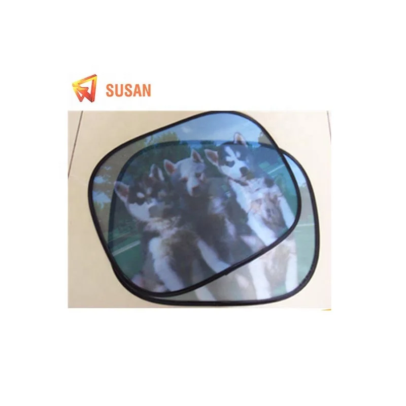 screen printing foldable cheapest customized logo side window car sun shade customized