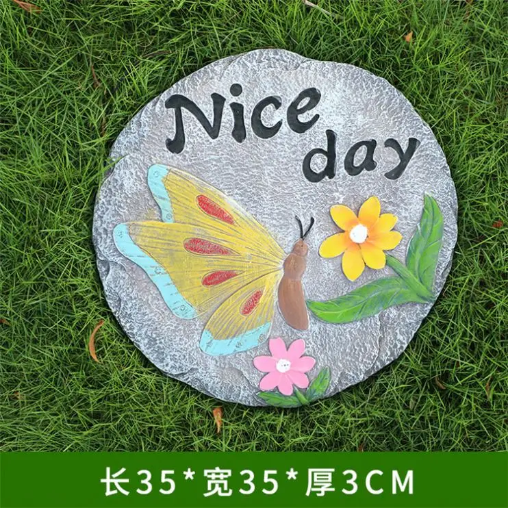 
Resin Garden Outdoor Stepstone Decoration Design Villa Courtyard Anti-skid Jewelry Courtyard 