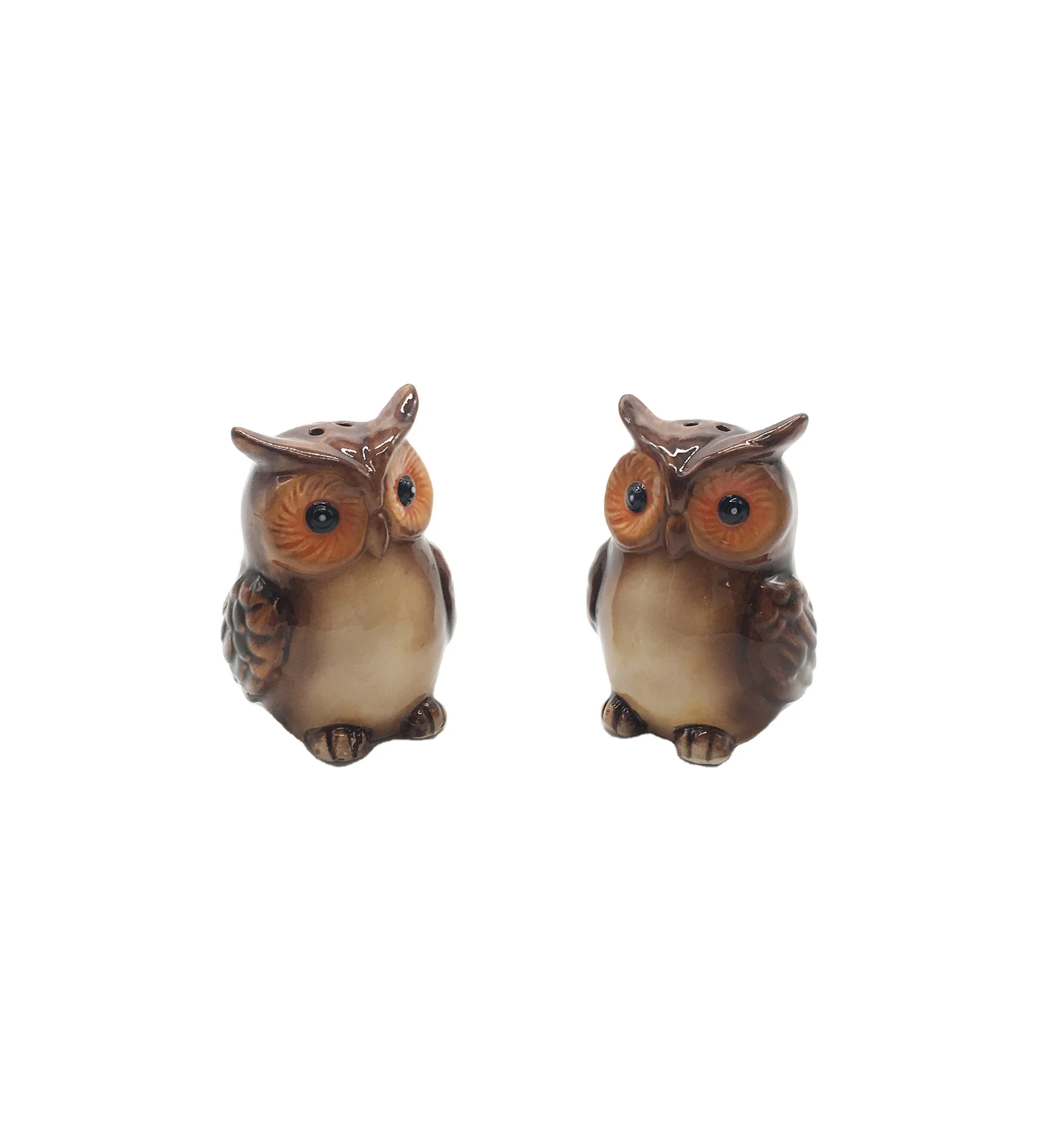 Ceramic Rocket Shape Spice Jar Creative Style Salt and Pepper Shaker