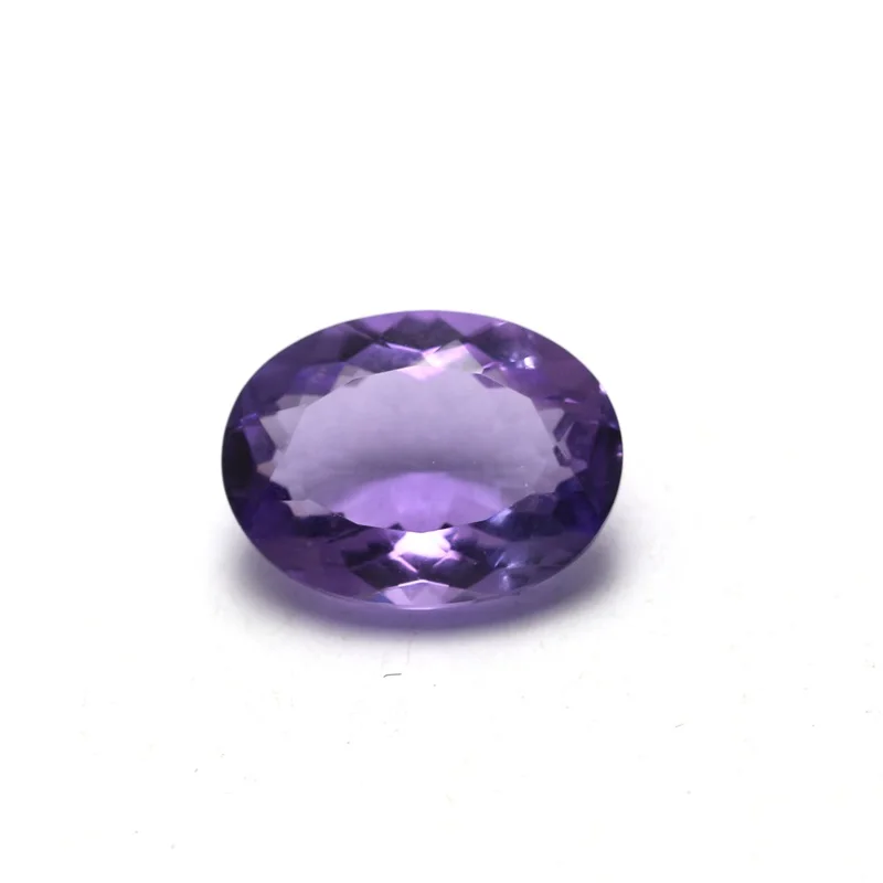Lab quartz gemstone oval cut synthetic amethyst price per carat