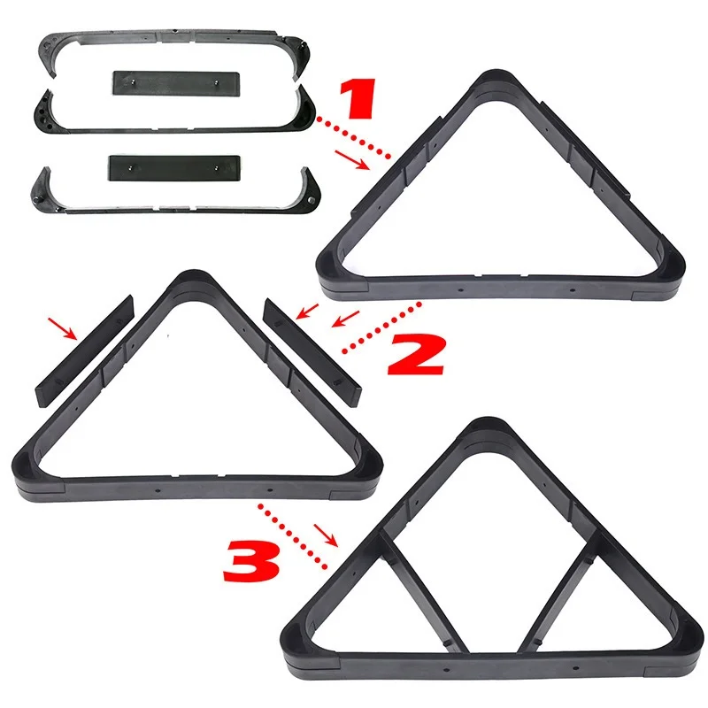 Portable Multi-Purpose 2-in-1 Tripod Black Plastic Triangle Frame Chinese Eight-Three-Angle Frame Diamond Frame PoolTP-0602