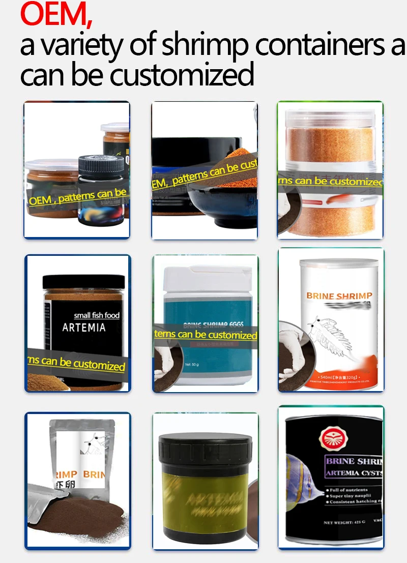 super-fine eggs minnows birth feeding food and High hatchability  Artemia Cysts Bohai bay Eggs