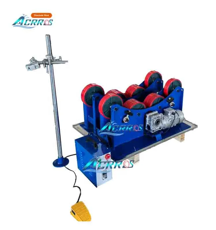 XRH 3Ton 3000kg 1500mm Pipe Diameter Self-Aligned Welding Rotator With Foot Pedal