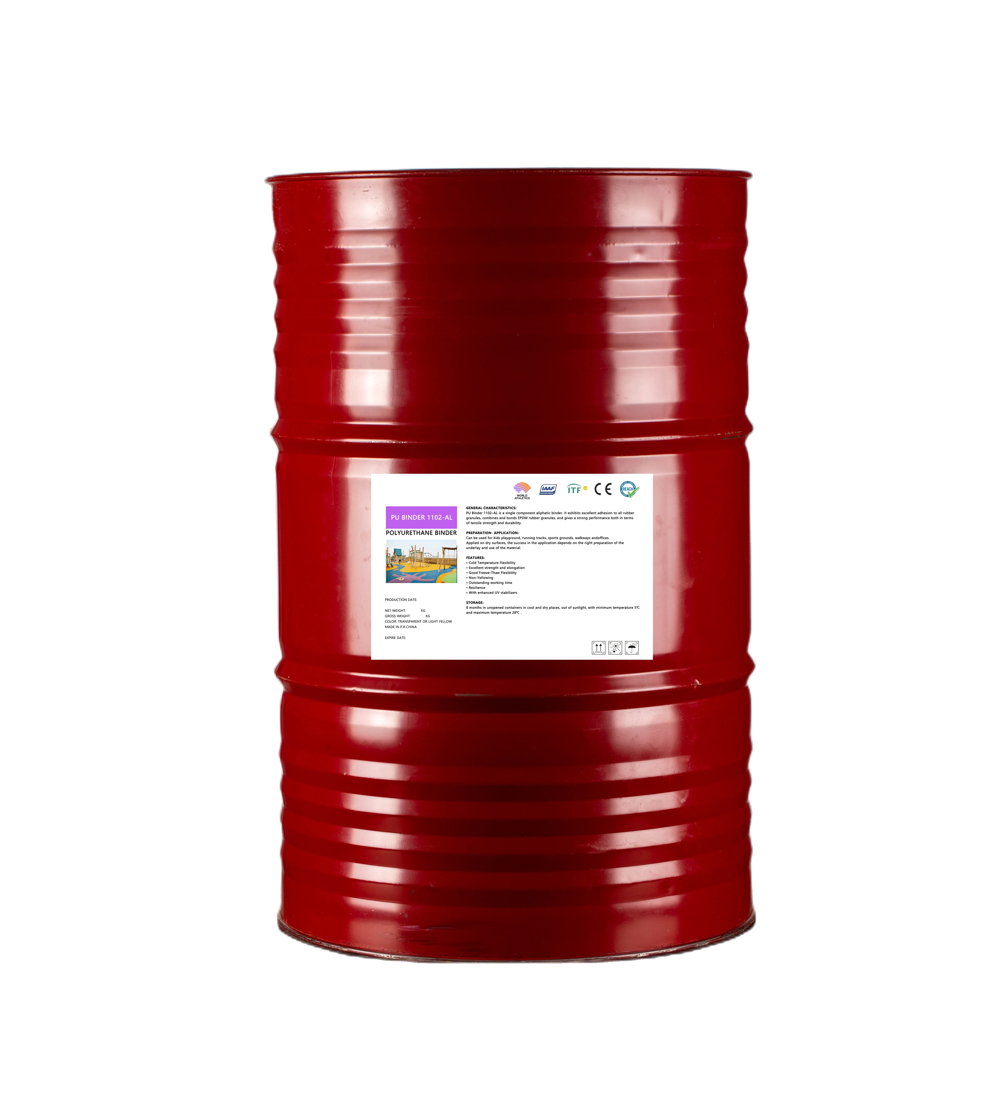 Moisturecuring Transparent aliphatic uv resistance polyurethane resin glue binder