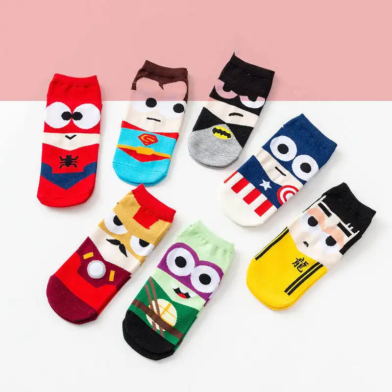 
Up-grade new design floral happy ankle men women unisex short cotton happy short socks 