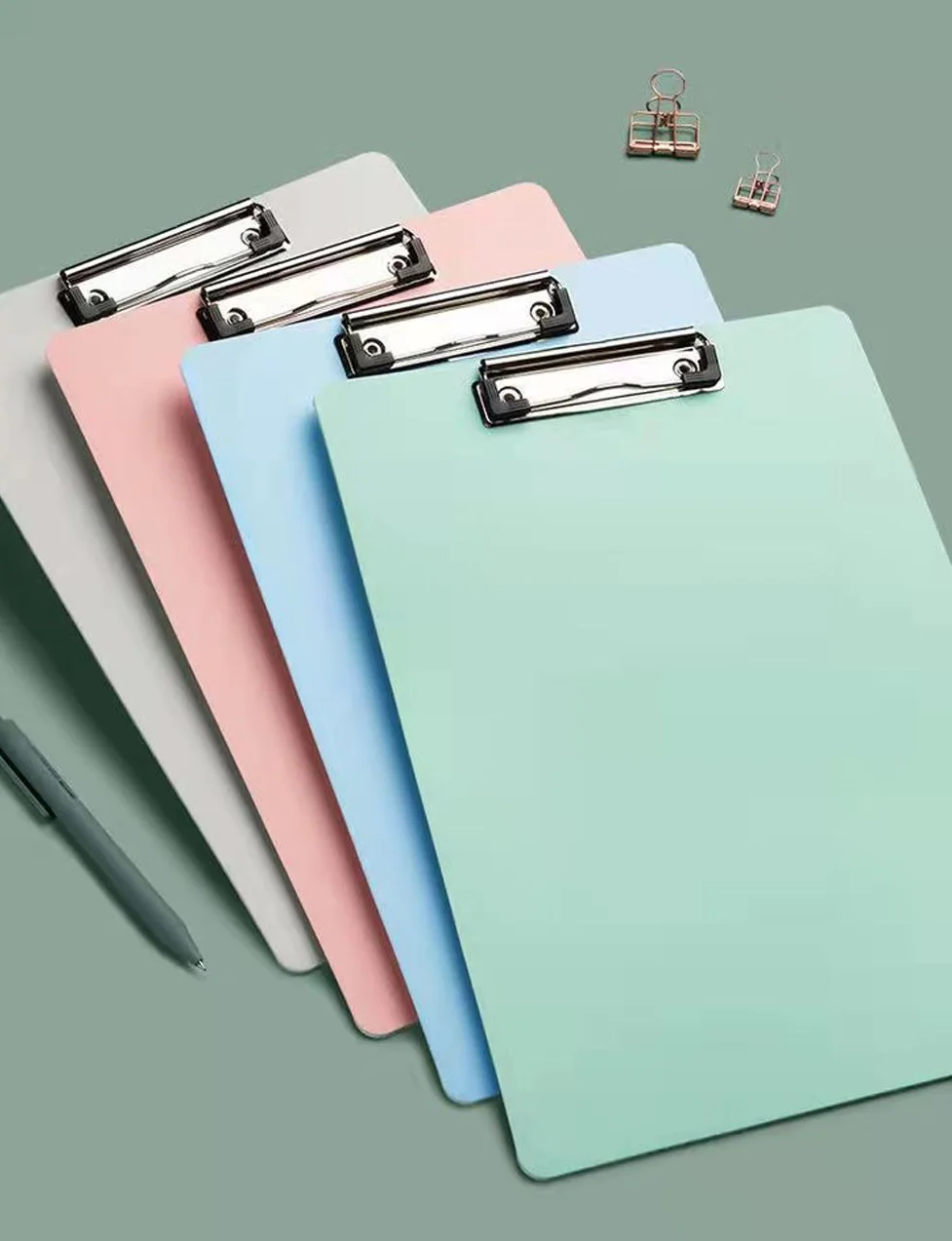 Custom Hard Folder Clip PP Plastic A4 A5 File Holder For Meeting Confrence