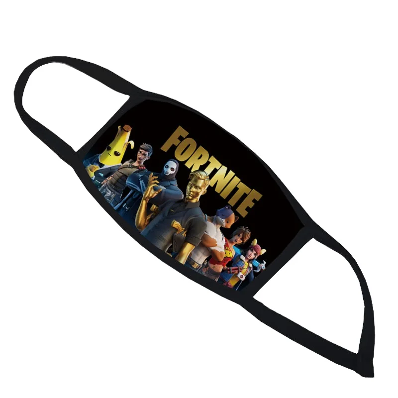wholesale four dust  fashion breathable to figure customization  Cosplay Cartoon Space Cotton Print faceMask for  Fortnite