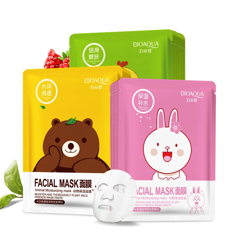 Wholesale Private Label Oem Face Maskss Beauty Sheet Organic Facial Whitening Hydrating Face Mask Mascarillas Facial