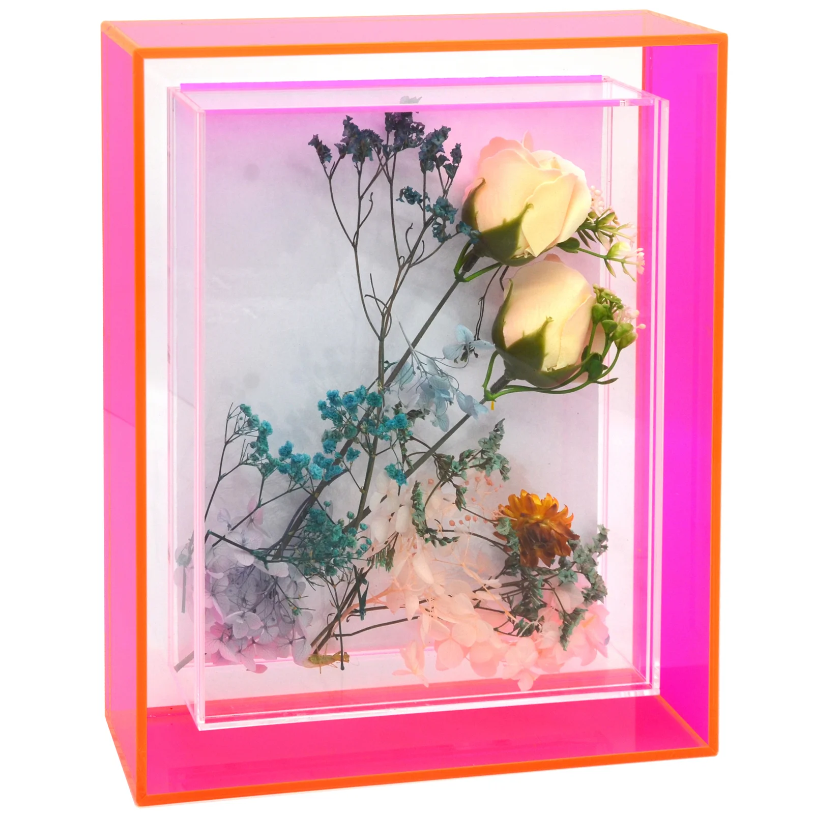 NEW Popular Acrylic Shadow Box Frame With Picture Slot for Decor