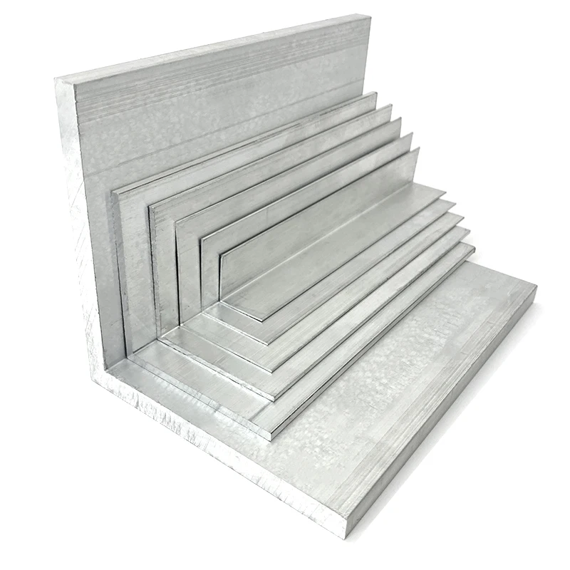 Customizable OEM Aluminum Profile L Shape and Slotted Angle Extrusions Aluminum Angles