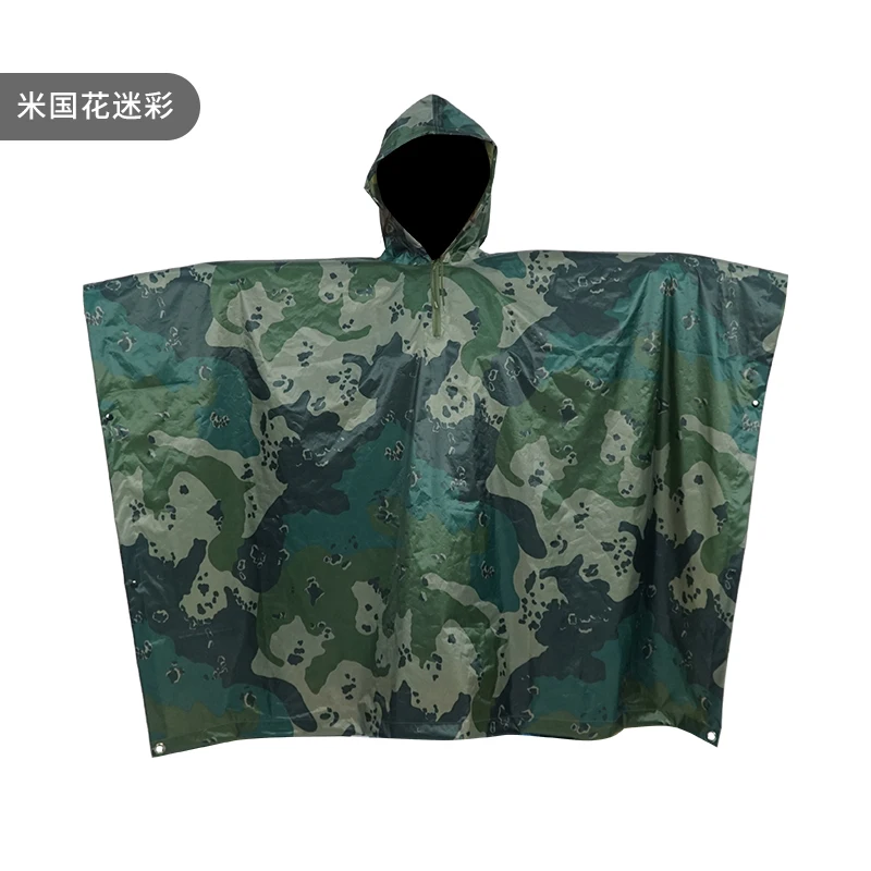 Rainfreem outdoor polyester reusable poncho waterproof camping rain poncho