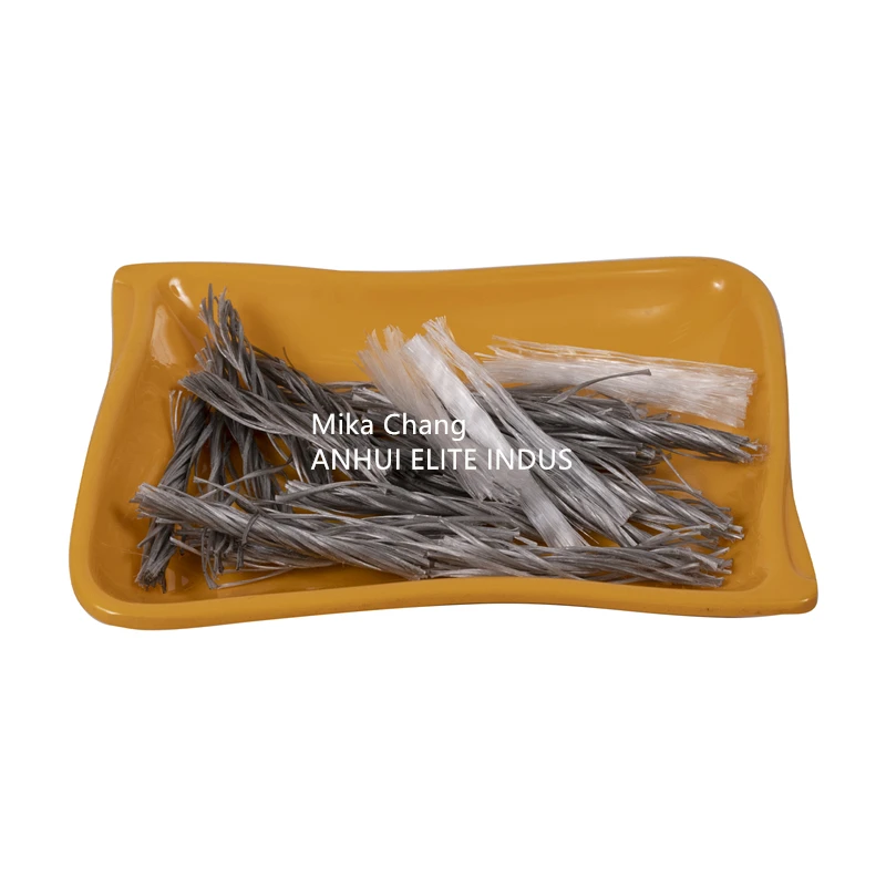 Macro Synthetic PP Fiber Hybrid 48mm 54mm Length For Reinforced Concrete