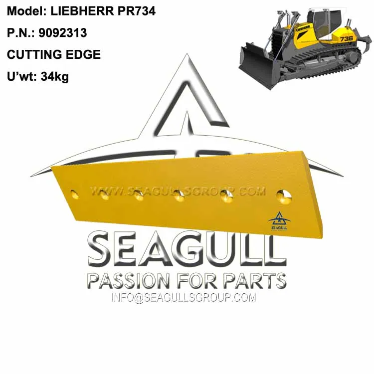 liebherr pr734 bulldozer blade cutting edge 9092313