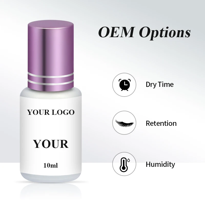 Factory Price 0.02 Sec Lash Adhesive Long Retention Eyelash Extension Glue for Sensitive Eyes