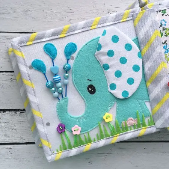 artificial QUIET Busy Textile Activity Book Felt Quiet Eco friendly Custom Birthday gift Quiet Book for Toddler