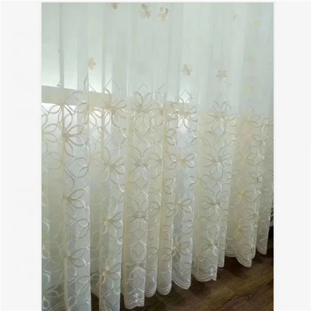 
Wholesale Modern European Style Window White Sheer Curtains For Living Room Hotels 