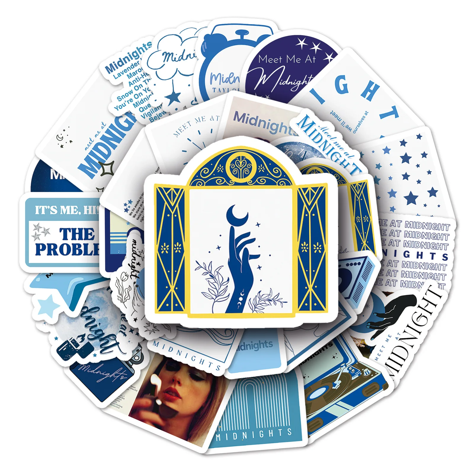 50pcs Midnights Music album Taylor stickers graffiti stickers Scrapbook vinyl singer celebrity fans sticker