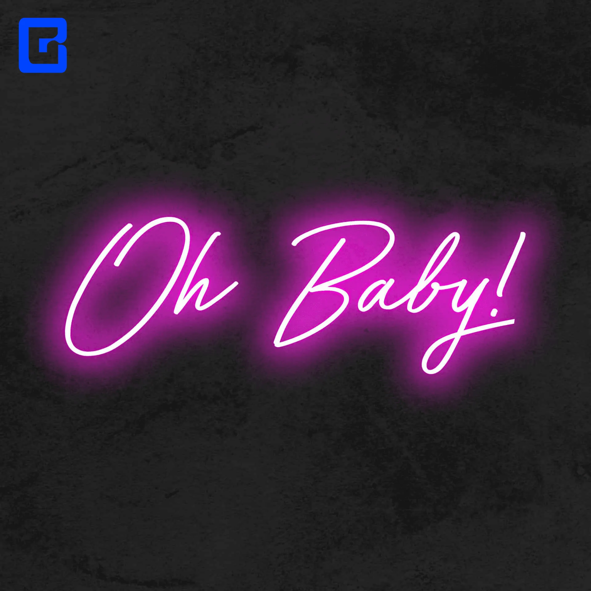 New arrival neon light signage neon sign letters oh baby neon sign