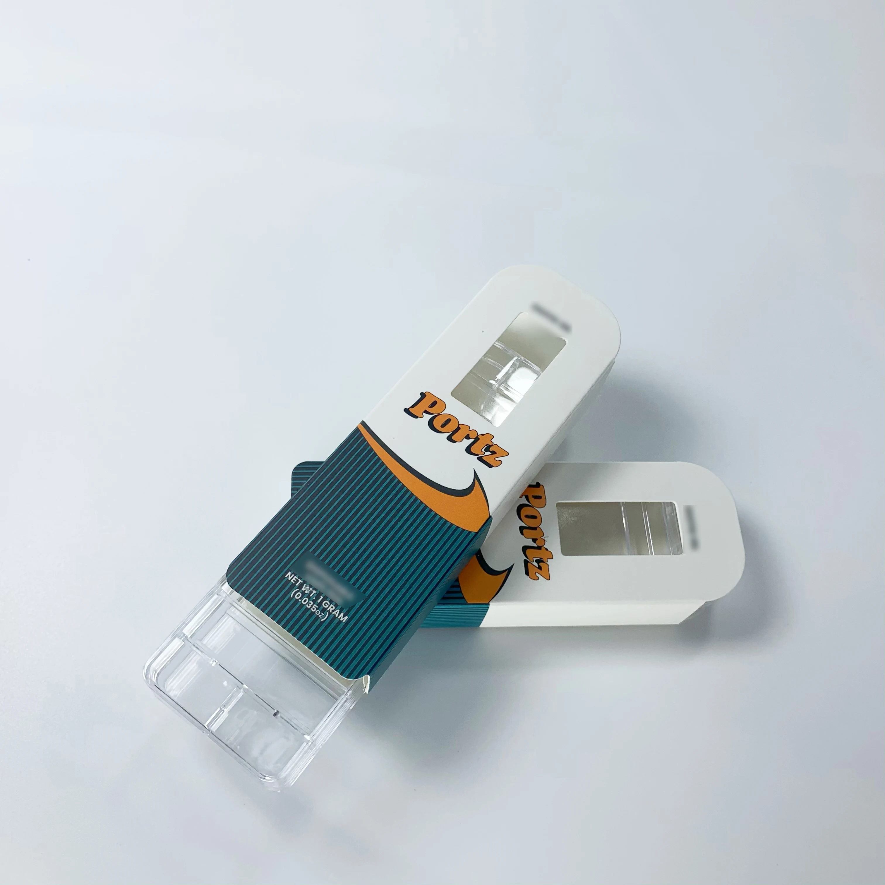 Custom order babwoods 1ml 1g 0.5 ml 2000 puffing disposable cartridge pen paper packaging box with acrylic plastic packaging box