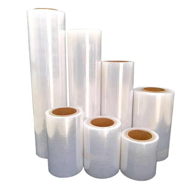 High Toughness PE Stretch Film Heat Sealing Plastic Film China Manufacturer Food Cling Wrap Cover 11Mic 2500M Plastic Wrap roll