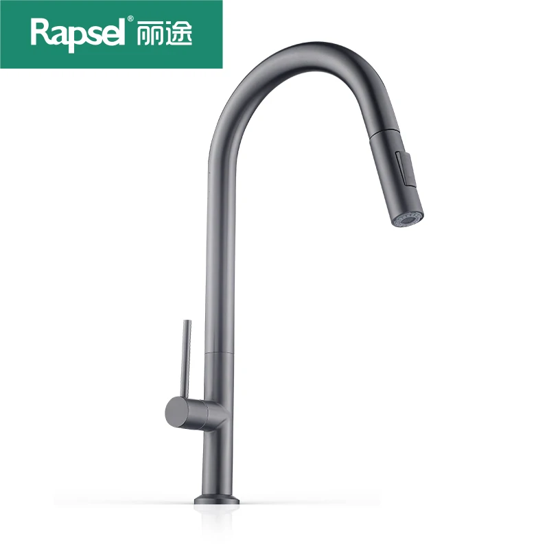 Kitchen Faucets Stainless steel  Pull out Kitchen Sink Faucets with pull down sprayer