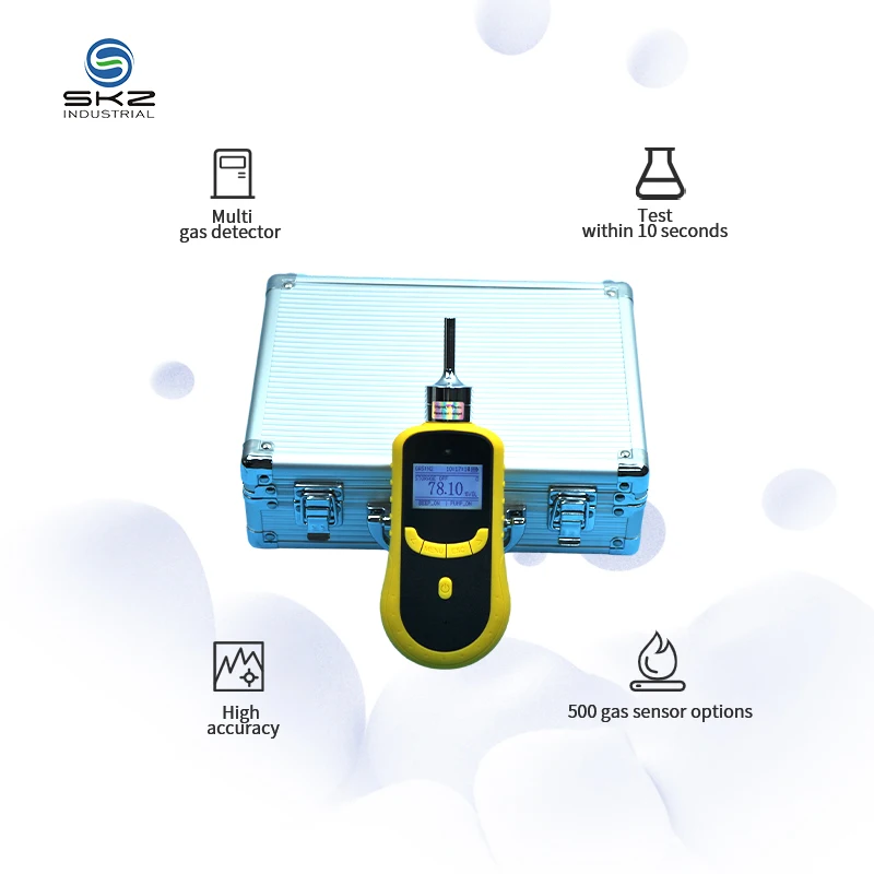 portable industrial SKZ1050-CL2 0-100ppm portable chlorine CL2 detector lab gas equipment with CE/ISO9001