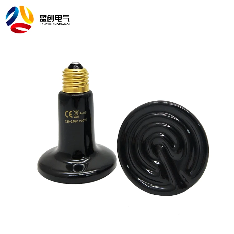 Hot Selling E27 100W Ceramic Lamp Heater Heat Lamp Electric Brooder Heater For Animals